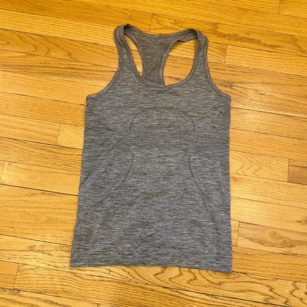 Lululemon Athletica Heathered Gray Racerback Tank